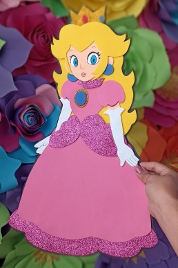 Moldes para realizar Princesa decorativa de Mario descarga gratis en pdf