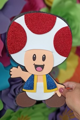 Moldes para realizar Hongo decorativp de Mario Bros descarga Gratis en pdf