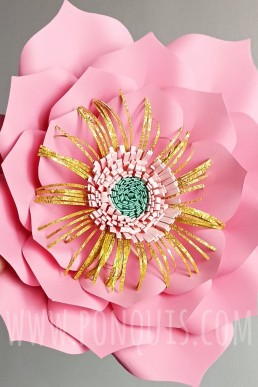 Molds para realizar flor de papel gigante descarga Gratis en pdf