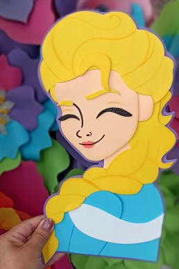 Moldes para realiza rPrinseca Elsa de Frozen descarga Gratis en pdf