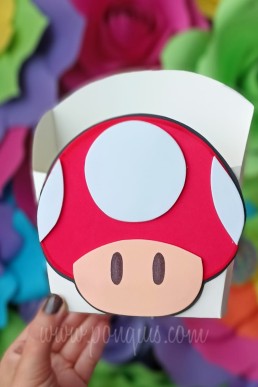 Moldes de cajita dulcero de personaje de Mario para descargar Gratis
