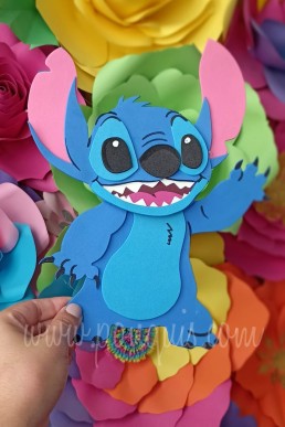 moldes en pdf para realizar topper de Stitch descarga gratis