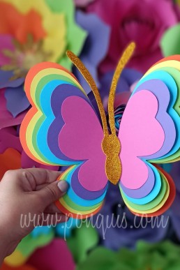 Moldes para realizar Mariposas de diferentes Tamaños para imprimir y descargar en pdf