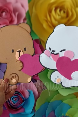 Moldes para realizar OSOS enamorados descarga Gratis en pdf