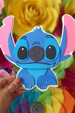 Moldes para realizar Topper o aplique decorativo de STITCH Descarga gratis en PDF
