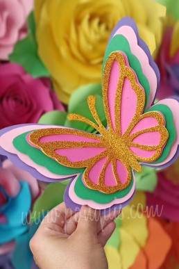 Moldes para realizar Mariposas de papel descrga en pdf