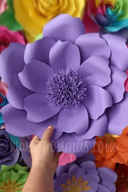 Moldes para realizar flores depapel cartulinas gigantes