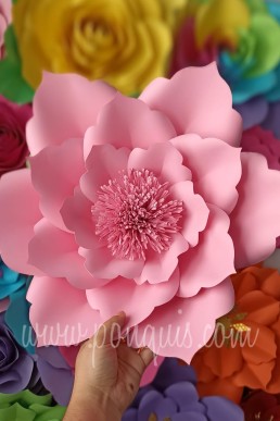 Moldes para realizar flores de Papel gartulina descarga Gratis en pdf