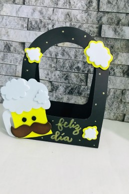 Moldes para realizar Cajita dulcero cerveza para el dia del Padre