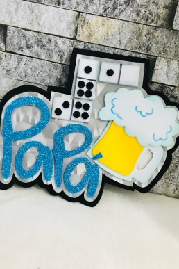 Moldes para realizar Pin o aplique deorativo apara arreglos de regalo dia del Padre