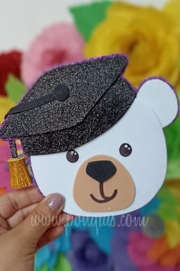 Moldes para realizar Oso Polar topper o aplique decorativo descarga Gratis en pdf