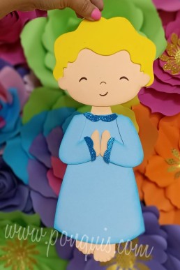 Moldes para realizar Niño decorativo de primera Comunion descarga Gratis en pdf
