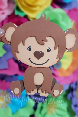 Moldes para realizar Mono decorativo de la selva descarga Gratis en PDF