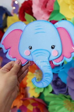 Moldes para realizar Elefante decorativo descarga Gratuita en formato PDF