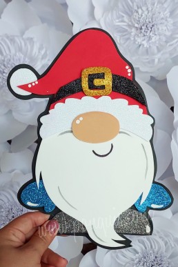 Moldes para realizar Gnomo decorativo de Navidad descarga Gratis en PDF
