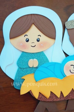 Moldes de virgen Mariapara realiza Nacimiento Descartga Gratis en PDF