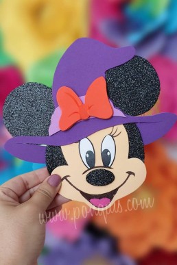 Moldes para realizar Aplique de Minnie Halloween Descarga Gratis en PDF