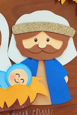 Moldes para realizar San Jose de Nacimiento decorativo en PDF