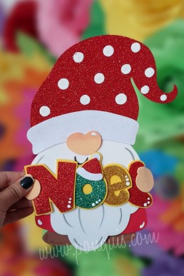 Moldes para realizar gnomo decorativo de Navidad Descarga Gratis en PDF