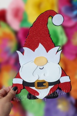 Moldes para realizar Gnomo decorativo de Navidad Descarga Gratis en PDF