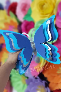Moldes para descargar GRATIS EN PDF de Mariposa Gigante
