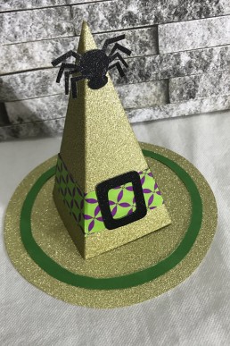 Moldes para realizar Caja Sombrero de Bruja Halloween descarga Gratis en PDF
