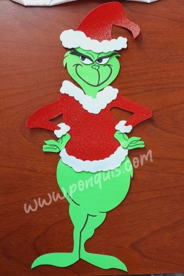 Moldes para realiza Grinch Descarga gratis en pdf