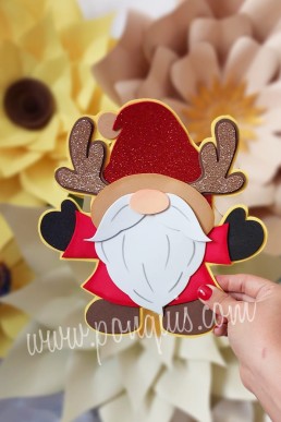 Moldes para realizar Gnomo de Navidad aplique descarga Gratis en PDF