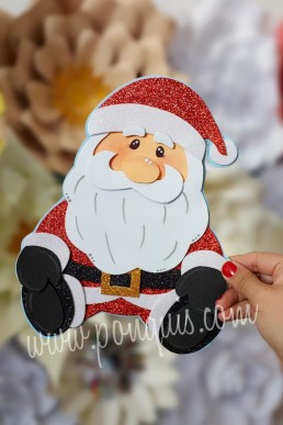 Moldes para realizar Santa Calus decorativo Moldes para descargar Gratis en PDF