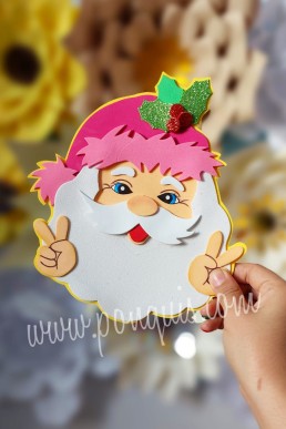 Moldes para realizar Santa Claus Amor y Paz Descarga Gratis en pdf