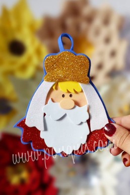 Moldes para elaborar Aplique de fomy Esopiritu de Navidad Descarga Gratis en PDF