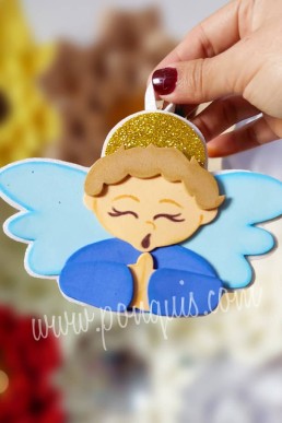 Moldes para realizar angel de navidad decorativo descarga GRATIS EN PDF