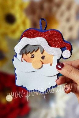 Moldes para realizar Aplique pequeño de Santa Claus Descarga Gratis en PDF