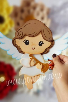Moldes para realizar angel decorativo de Navidad Descarga Gratis en Pdf