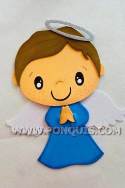 Moldes para realizar angel decorativo de Navidad Descarga Gratis en PDF