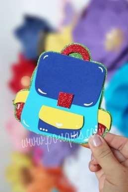 Moldes para hacer mochila o morral aplique decorativo descarga GRATIS en PDF