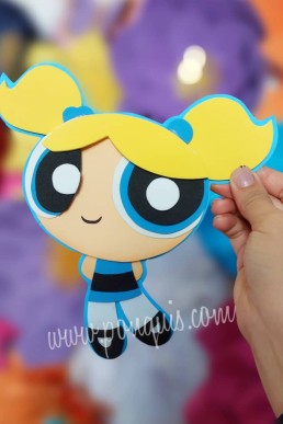 Moldes para realizar Apliques decorativos de Chicas Super Poderosas Descarga GRATIS en PDF