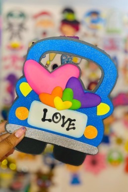Moldes para hacer camioneta decorativa de San valentin Descarga Gratis en PDF