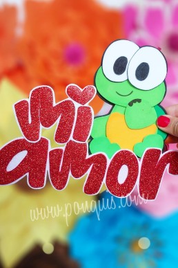 Moldes para hacer tortuga Mi amor Aplique de San Valentin Descarga Gratis en PDF