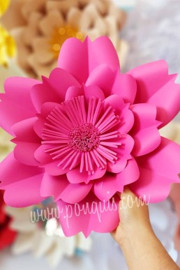 Moldes para realizar flor Fucsia Lorena Descarga Gratis en PDF