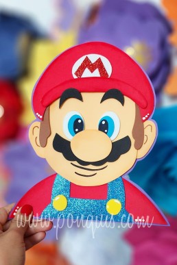 Moldes para realizar Topper de MarioDescarga Gratis en PDF