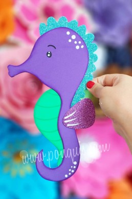 Moldes para realizar Caballito de Mar Decorativo Descarga GRATIS en PDF