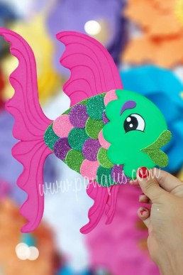 Moldes para realizar Pez decorativo Descarga Gratis en PDF