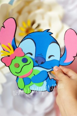Moldes para descarga Gratis de STITCH decorativo en PDF