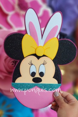 Moldes o plantillas para realizar Minnie de Pascua Descarga Gratis en PDF