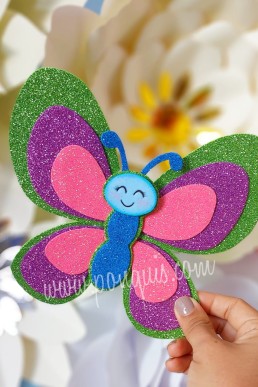 Moldes para hacer Maripositas de colores Descarga Gratis en PDF