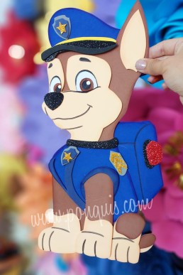 Moldes para realizar Aplique de Chase Paw Patrol Descarga Gratis en PDF