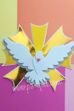 Moldes para realizar aplique o topper de Espiritu Santo Descarga Gratis n PDF