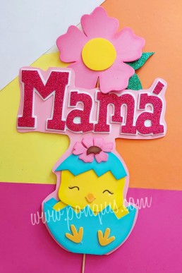 Moldes para hacer topper letrero Dia de las Madres descarga Gratis en PDF