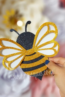 Moldes para realizar aplique de abeja decorativa en fomy Descarga Gratis en PDF